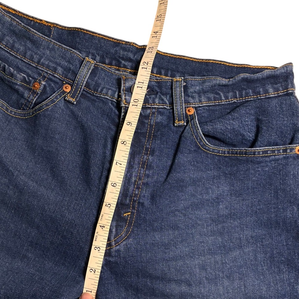 Levi's 511 Dark Wash Denim Shorts Mens 34 Slim Classic Jorts Skater‎ Streetwear - Picture 7 of 8